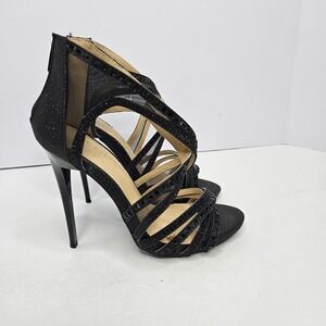 Venus High Heels Size 6.5‎ Black Heel 4.5" Heel To Toe 10"